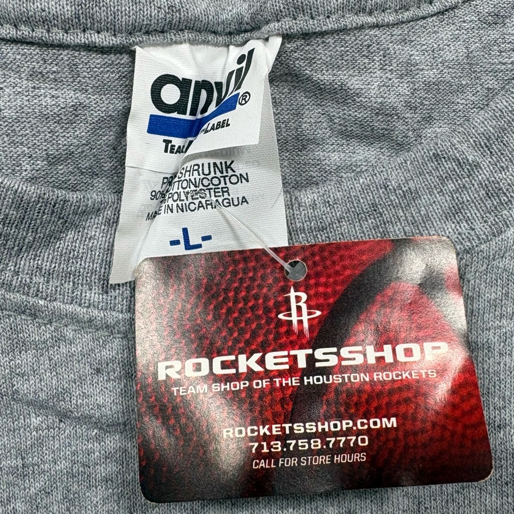 Anvil Gray T-Shirt with Rockets Logo - Picture 2 of 2